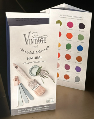 Digital printed Color Chart / Colour chart Vintage Paint / Color Card / Colour Card 69 colours