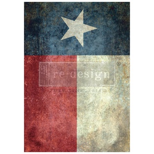 A1 Decoupage Fiber - Texas Flag