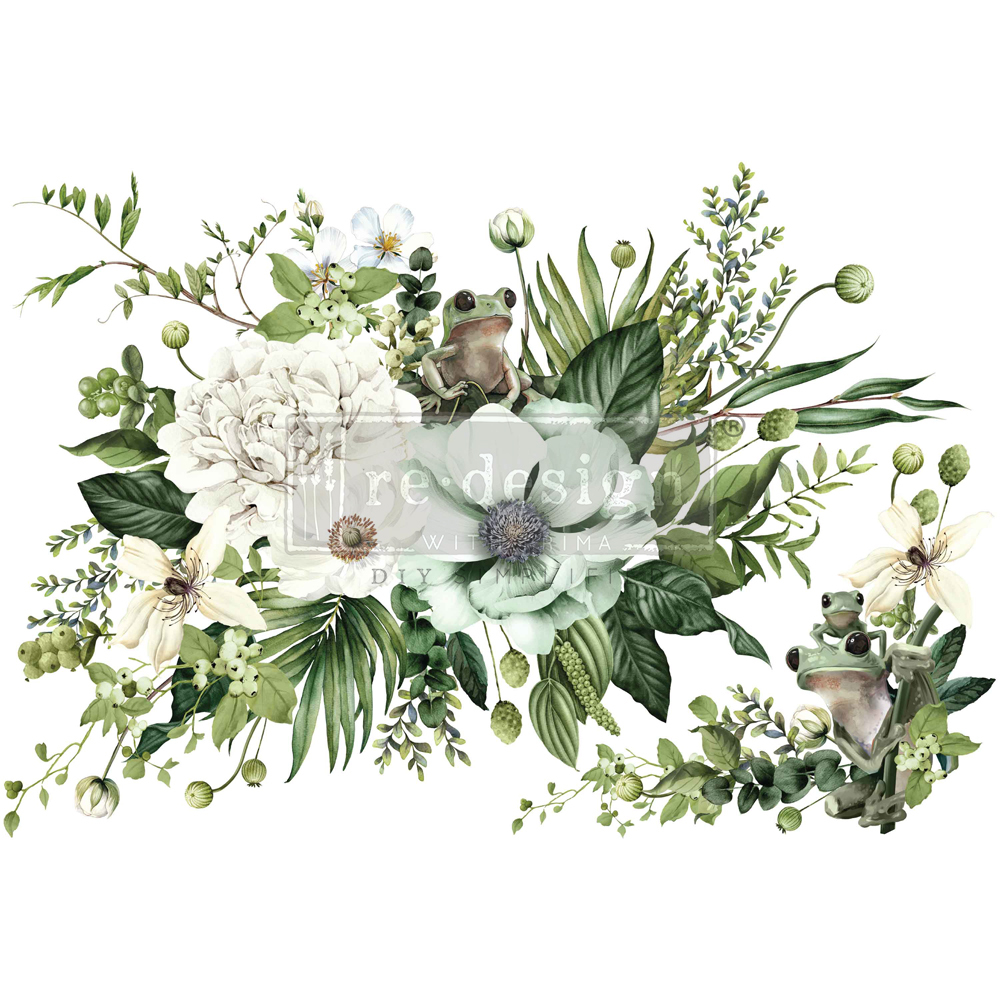 [655350669539] Decor Transfers® - Froggy Meadow Greens