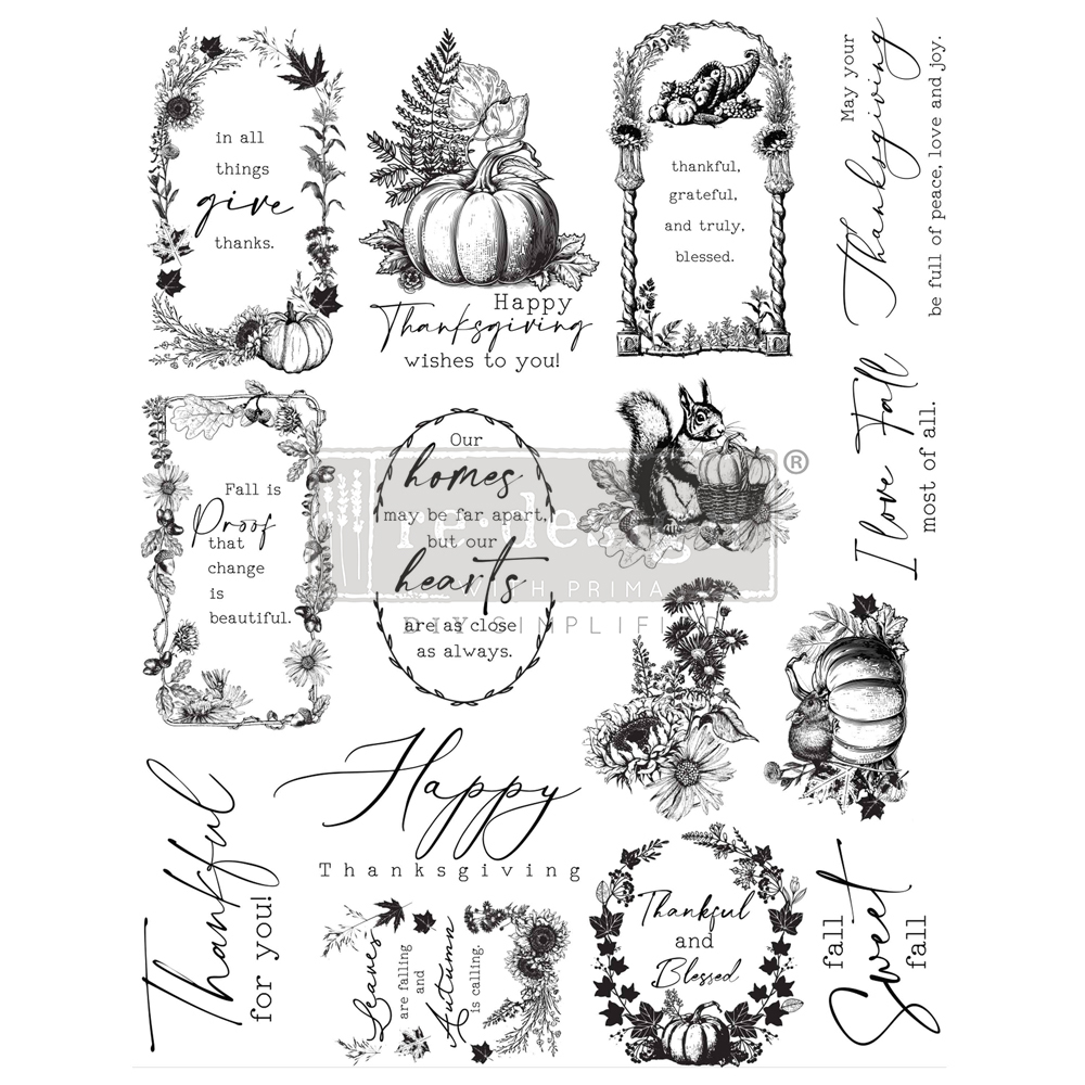 [655350671419] Decor Clear Stamp - Fall Sweet Fall