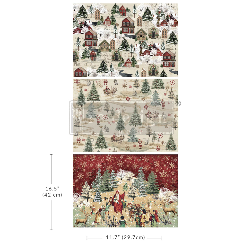 [655350671471] A3 Decoupage Fiber Pack - Whimsical Woodland