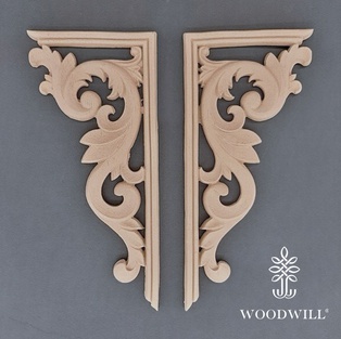 Decorative Corners set of 2 pieces 19cm x 9cm