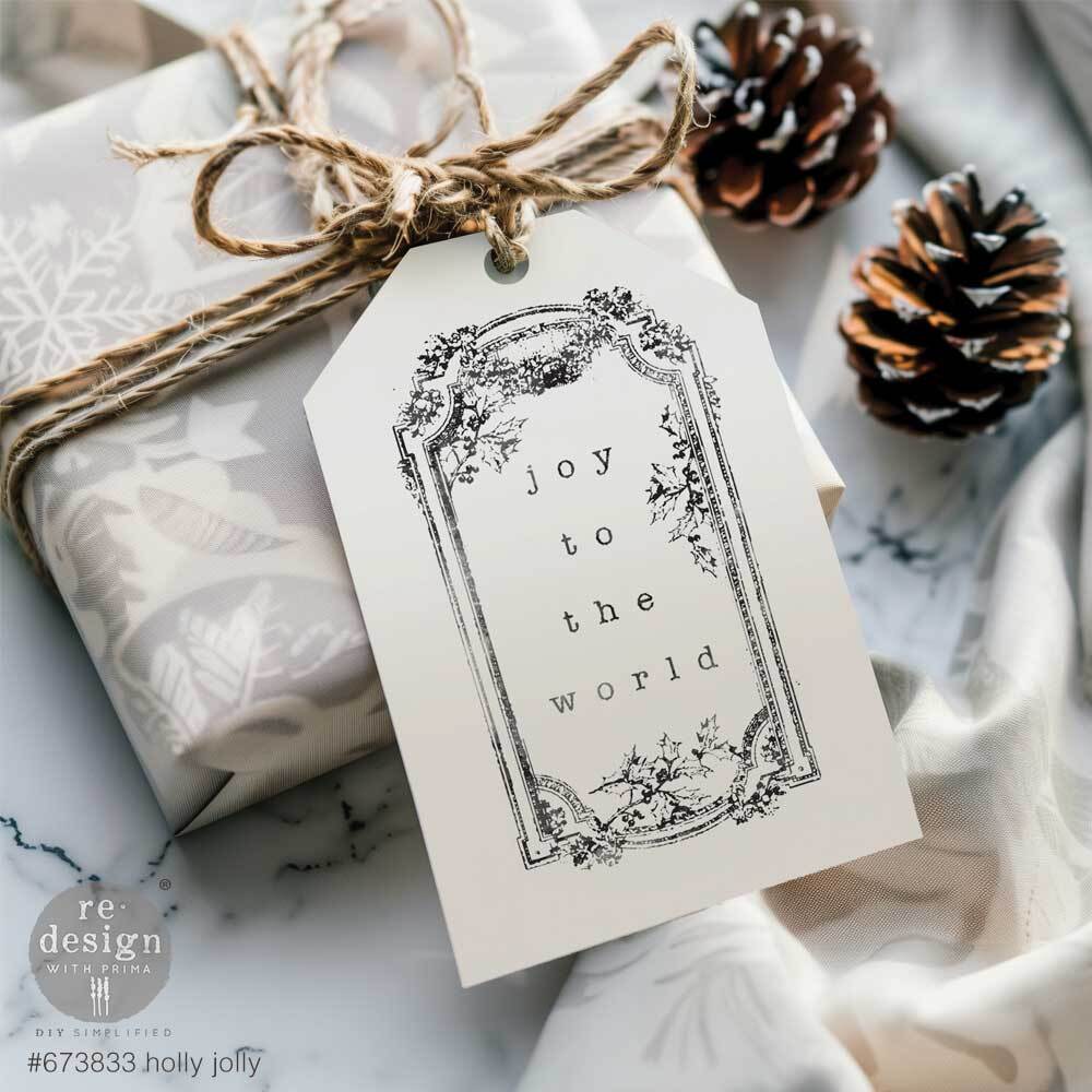 [655350673833] Decor Clear Stamp - Holly Jolly