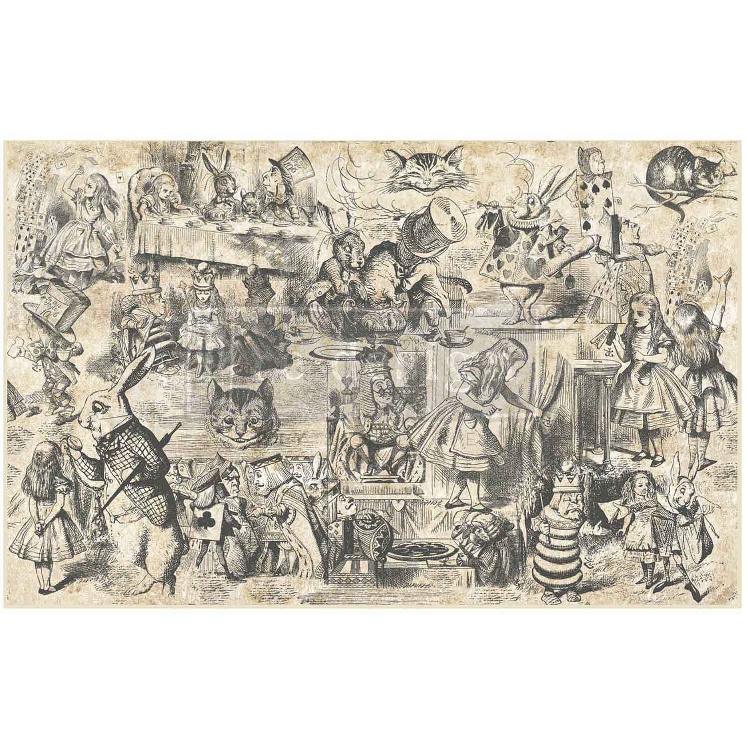 [655350674434] Decoupage Decor Tissue Paper - Dreaming in Wonderland