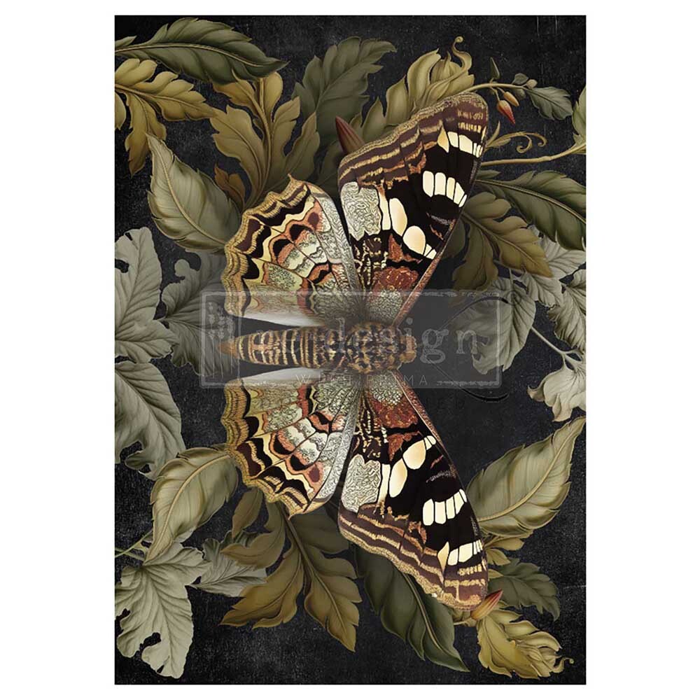 [655350672317] A1 Decoupage Fiber - Butterfly Conservatory Tales