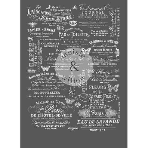 [655350640866] Maisie &amp;amp; Willow Transfers - Delightful Labels - 3 sheets, total design size 40,64 cm x 58,42 cm, Rub-on