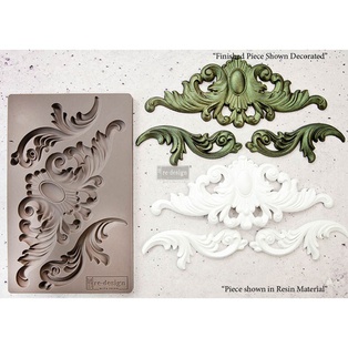 Redesign Décor Moulds - Thorton Medallion - 1 pc, 12,7 cm x 20,32 cm, 8 mm thickness