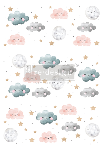 [655350642976] Redesign Décor Transfers® - Sweet Lullaby - size 60,96 cm x 88,90 cm, cut into 3 sheets