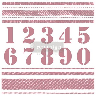 Redesign Decor Clear-Cling Stamps - Stripes - 30,48 cm x 30,48 cm