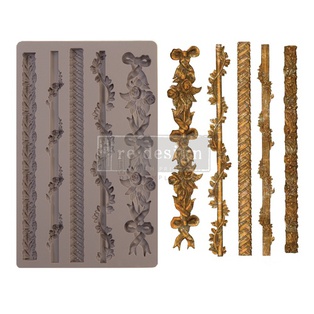 Redesign Décor Moulds® - Sicilian Borders - 1 pc, 12,7 cm x 20,32 cm, 8 mm thickness