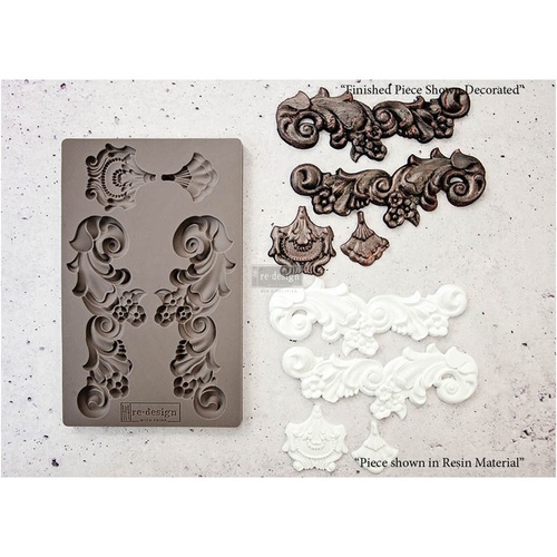 [655350632380] Redesign Décor Moulds® - Groeneville Crest - 1 pc, 12,7 cm x 20,32 cm, 8 mm thickness