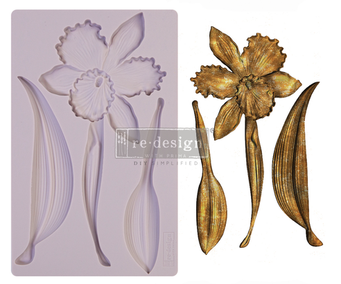 [655350650513] Redesign Décor Moulds® - Wildflower - 1 pc, 12,7 cm x 20,32 cm, 8 mm thickness